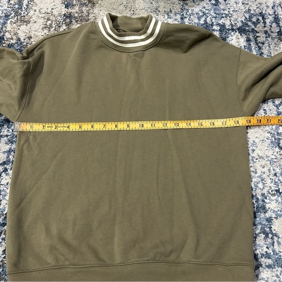 Madewell Resourced Cotton Studio Ringer Mock Neck Sweatshirt Size XS - Picture 8 of 10